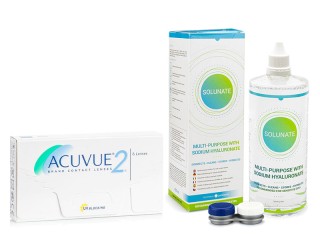 Acuvue 2 (6 leća) + Solunate Multi-Purpose 400 ml s kutijicom