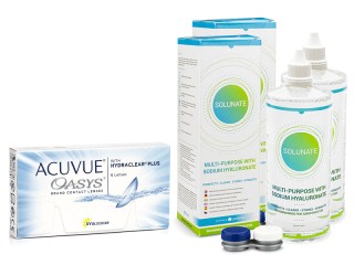 Acuvue Oasys (6 leća) + 2 x Solunate Multi-Purpose 400 ml s kutijicom