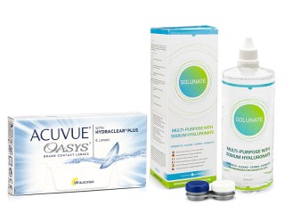 Acuvue Oasys (6 leća) + Solunate Multi-Purpose 400 ml s kutijicom