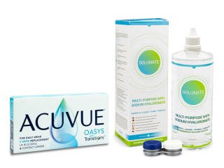 Acuvue Oasys with Transitions (6 leća) + Solunate Multi-Purpose 400 ml s kutijicom