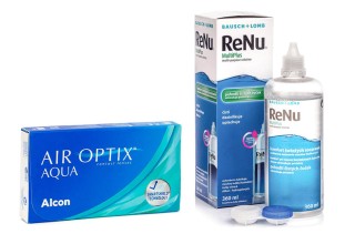 Air Optix Aqua (6 leća) + ReNu MultiPlus 360 ml s kutijicom