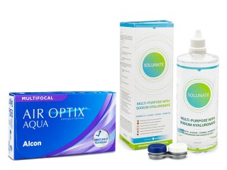 Air Optix Aqua Multifocal (6 leća) + Solunate Multi-Purpose 400 ml s kutijicom