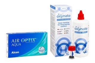 Air Optix Aqua (6 leća) + Oxynate Peroxide 380 ml s kutijicom