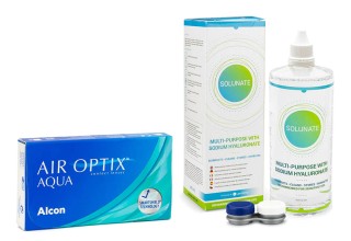 Air Optix Aqua (6 leća) + Solunate Multi-Purpose 400 ml s kutijicom