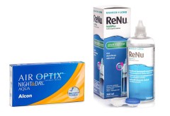 Air Optix Night & Day Aqua (6 leća) + ReNu MultiPlus 360 ml s kutijicom