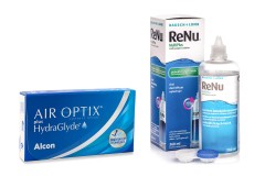 Air Optix Plus Hydraglyde (6 leća) + ReNu MultiPlus 360 ml s kutijicom