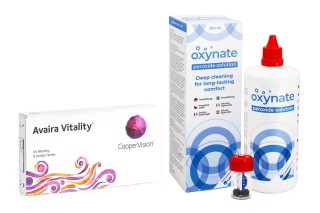 Avaira Vitality (6 leća) + Oxynate Peroxide 380 ml s kutijicom