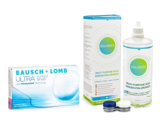 Bausch + Lomb ULTRA (6 leća) + Solunate Multi-Purpose 400 ml s kutijicom