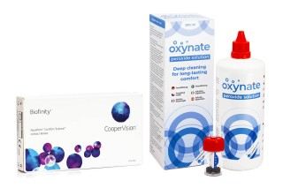Biofinity (3 leće) + Oxynate Peroxide 380 ml s kutijicom
