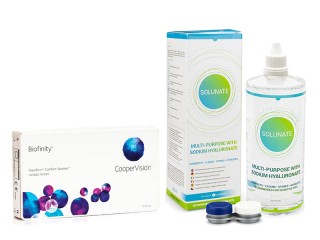 Biofinity (3 leće) + Solunate Multi-Purpose 400 ml s kutijicom