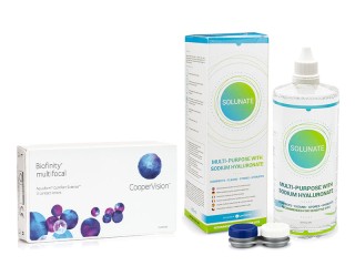 Biofinity Multifocal (3 leće) + Solunate Multi-Purpose 400 ml s kutijicom