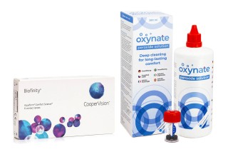 Biofinity (6 leća) + Oxynate Peroxide 380 ml s kutijicom