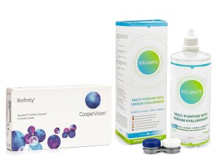Biofinity (6 leća) + Solunate Multi-Purpose 400 ml s kutijicom