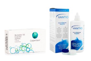 Biomedics 55 Evolution (6 leća) + Vantio Multi-Purpose 360 ml s kutijicom