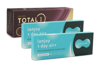 DAILIES Total 1 (30 leća) + Lenjoy 1 Day Air+ (10 leća)