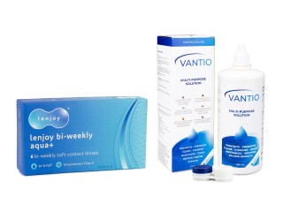 Lenjoy Bi-weekly Aqua+ (6 leća) + Vantio Multi-Purpose 360 ml s kutijicom