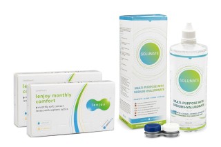 Lenjoy Monthly Comfort (12 leća) + Solunate Multi-Purpose 400 ml s kutijicom