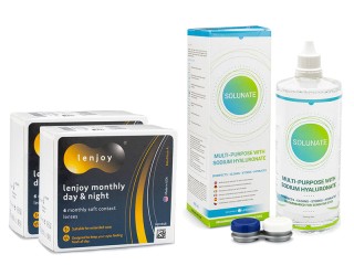 Lenjoy Monthly Day & Night (12 leća) + Solunate Multi-Purpose 400 ml s kutijicom