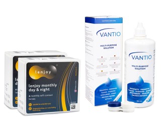 Lenjoy Monthly Day & Night (12 leća) + Vantio Multi-Purpose 360 ml s kutijicom