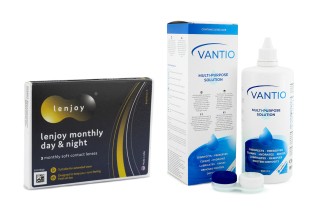 Lenjoy Monthly Day & Night (3 leće) + Vantio Multi-Purpose 360 ml s kutijicom