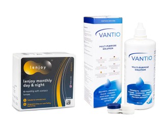 Lenjoy Monthly Day & Night (6 leća) + Vantio Multi-Purpose 360 ml s kutijicom