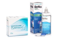 PureVision 2 (6 leća) + ReNu MultiPlus 360 ml s kutijicom