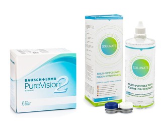 PureVision 2 (6 leća) + Solunate Multi-Purpose 400 ml s kutijicom