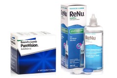 PureVision (6 leća) + ReNu MultiPlus 360 ml s kutijicom