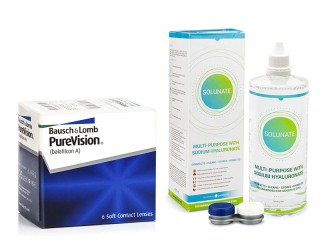 PureVision (6 leća) + Solunate Multi-Purpose 400 ml s kutijicom