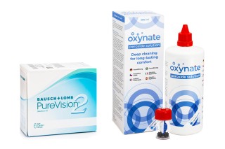 PureVision 2 (6 leća) + Oxynate Peroxide 380 ml s kutijicom