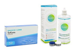 SofLens 59 (6 leća) + Solunate Multi-Purpose 400 ml s kutijicom