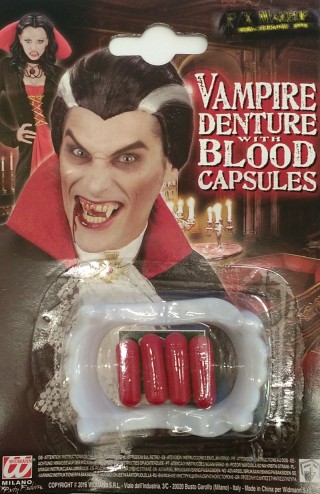 Vampirski zubi s krvavim kapsulama (bonus)